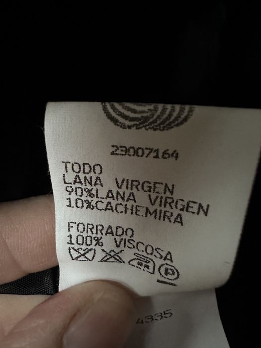 Vand sacou negru lana virgina si casmir M