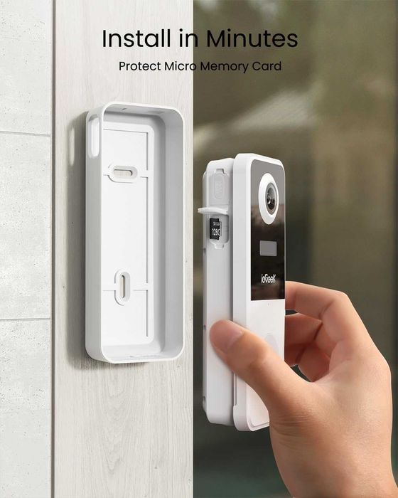 ieGeek безжичен видео звънец,AI детектор на движение,2.4GHz WiFi,Alexa