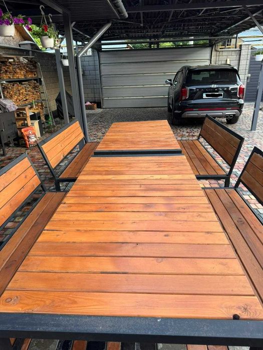 Столы и скамейки дворовые