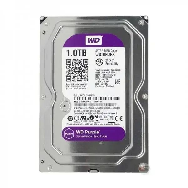 DC WD10PURX-78 (original) HDD 1tb