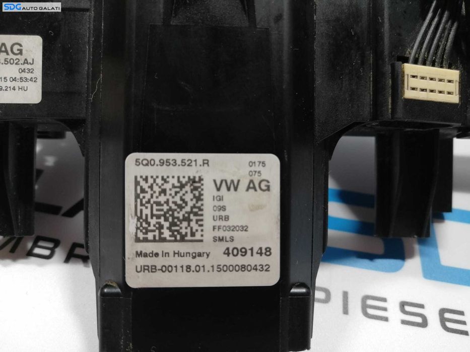Maneta Semnalizare Faza Lunga Scurta Volkswagen Passat B8 2015 - 2023 Cod 5Q0953521R 5Q0953502AJ