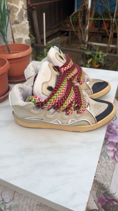 lanvin curb sneakers