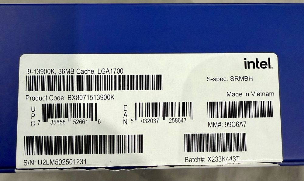 Intel Core I9-13900K