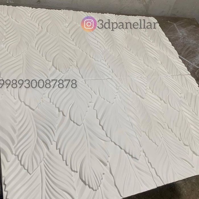 3д панели ЛИСТ 3d panel decor gips lepka tyaga