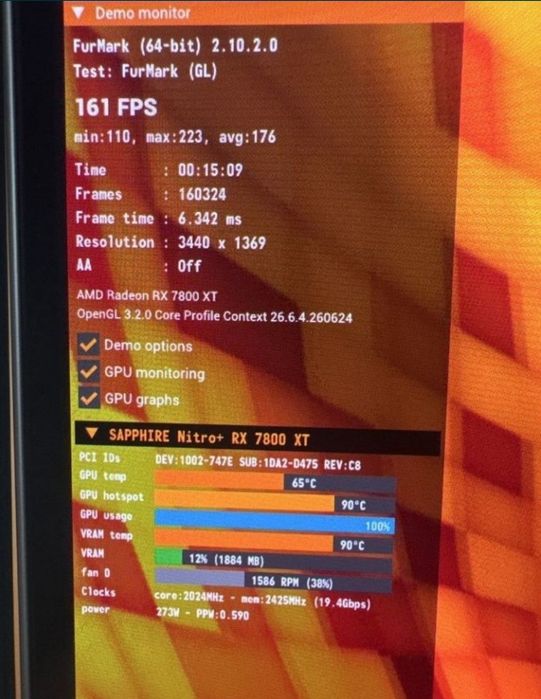 Sapphire nitro+ rx7800xt видиокарта