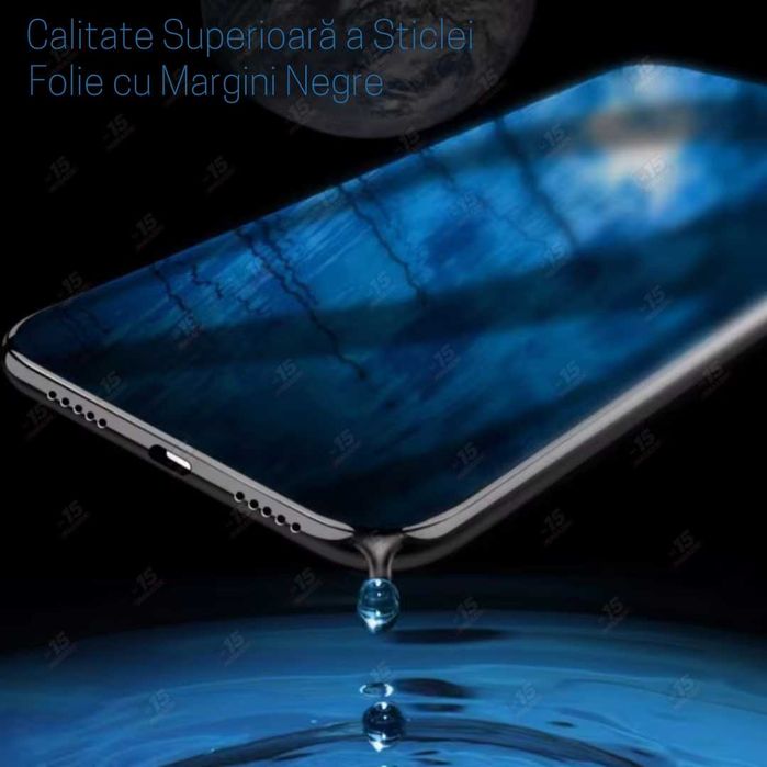 Folie sticla iPhone 15, 15 Pro, 15 Plus, 15 Pro Max, Clear / Privacy