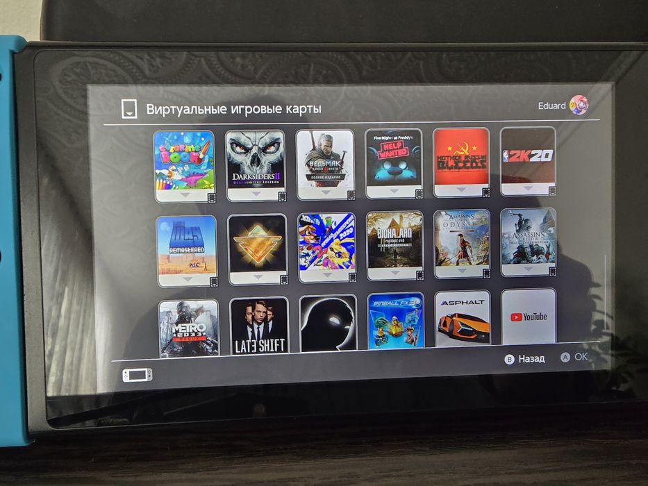 Приставка Nintendo switch +60 игр полный комплект
