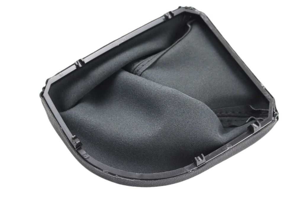 Кожен маншон кожичка за скоростен лост черен БМВ BMW 5 E60 E61 2003+