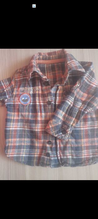 Cămașă mânecă lunga groasa Mothercare 6-9 luni