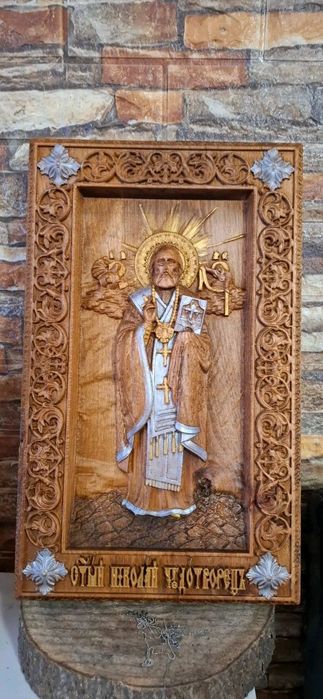 Икона.св.Георги.Николай,Михаил и др.