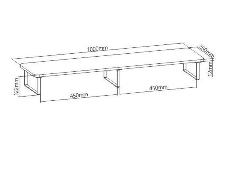 Поставка за монитор и лаптоп с дължина 100см