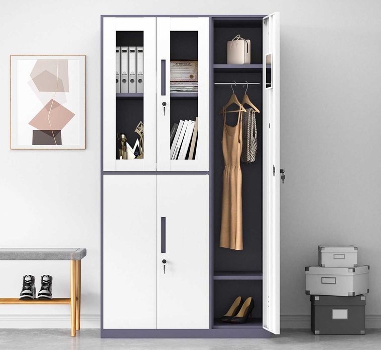 Металлический шкаф для раздевалки подходит для офиса и работы в наличи