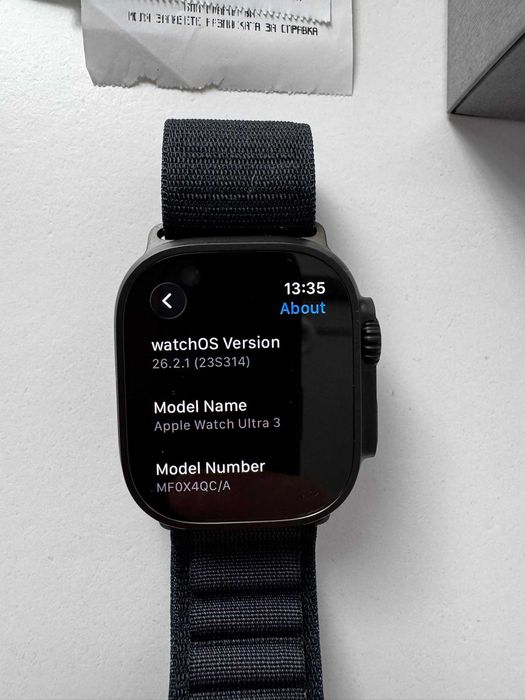 !! ПЕРФЕКТЕН Apple Watch Ultra 3 Black Ti, 2 г. гаранция от iAbalka