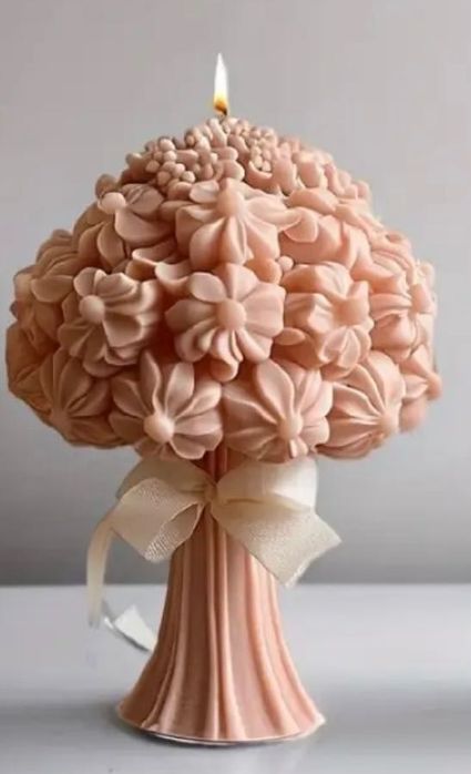 Свещ мече/цветя/ бебе