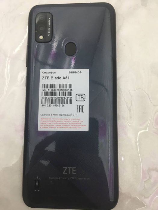 Zte blade A51 64GB yengi ideal 1 oy ishlatilgan
