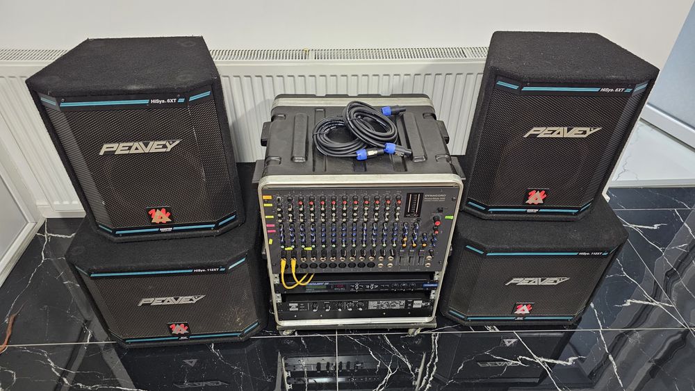 Statie DYNACORD PowerMate 500 si boxe PEAVEY SERIA XT