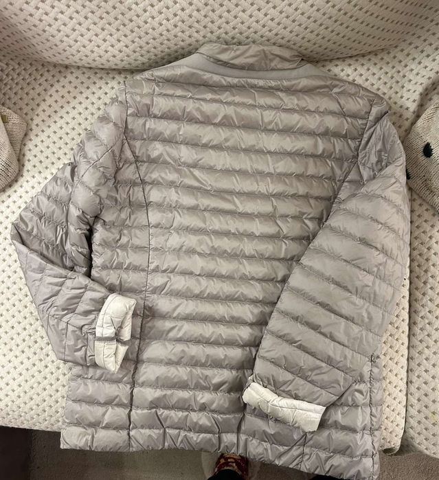 Леко пролетно дамско яке Geox сребристо с пух