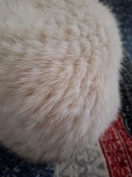 Шапка естествен косъм визон