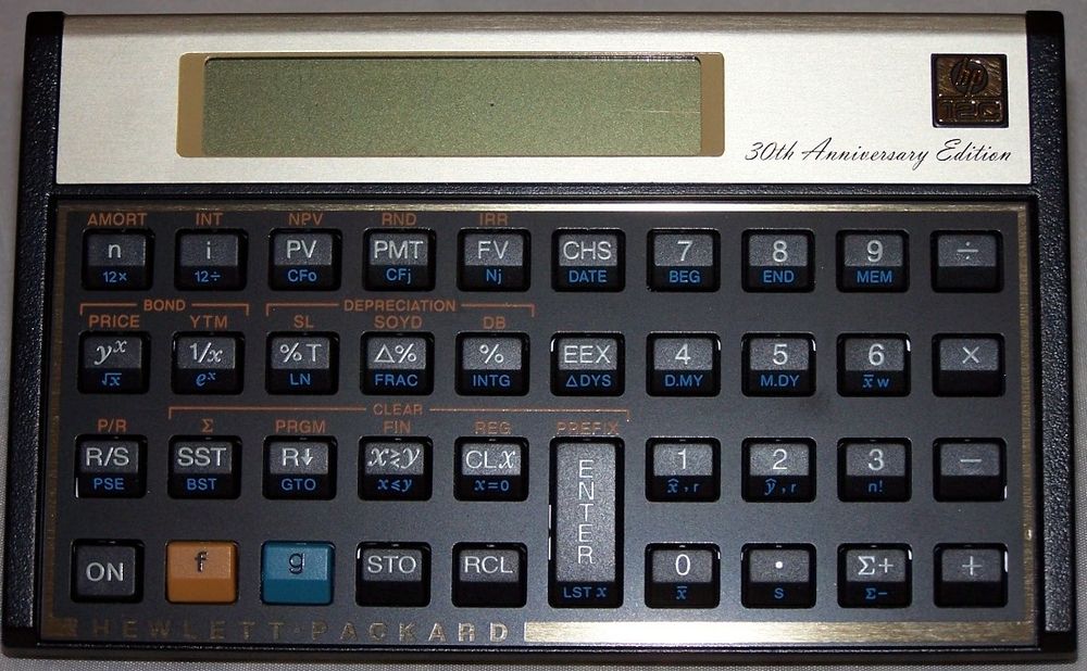 Калькулятор HP 12 3