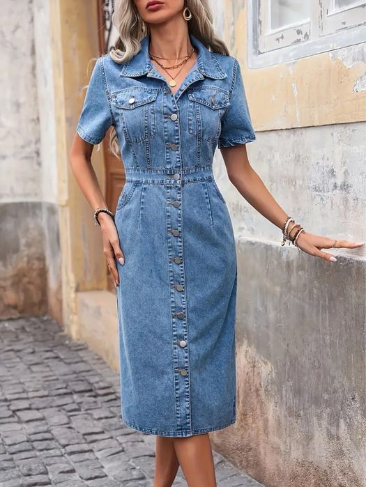 Платье джинсовое