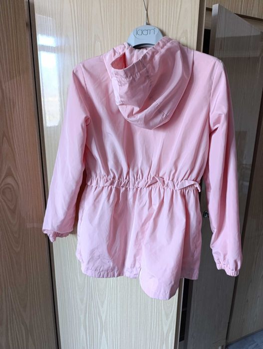 Куртка-дождевик на девочку 10-11 лет, розовая, Wikiki.