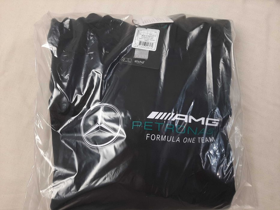 Mercedes AMG F1 Logo Hoodie - Оригинален суитшърт размер L