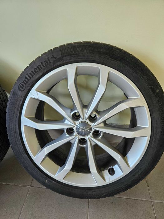 Audi A4 S4 B9 8W jantă aliaj originala R18 8W0601025ED - cauciucuri de iarna continental