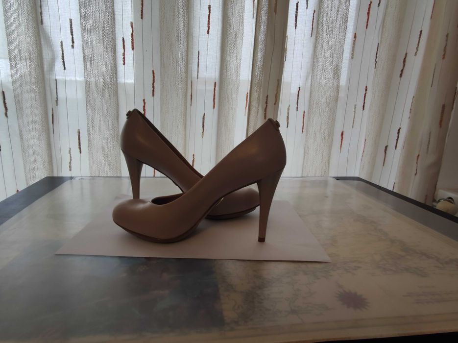 Pantofi dama noi piele bej nr. 36