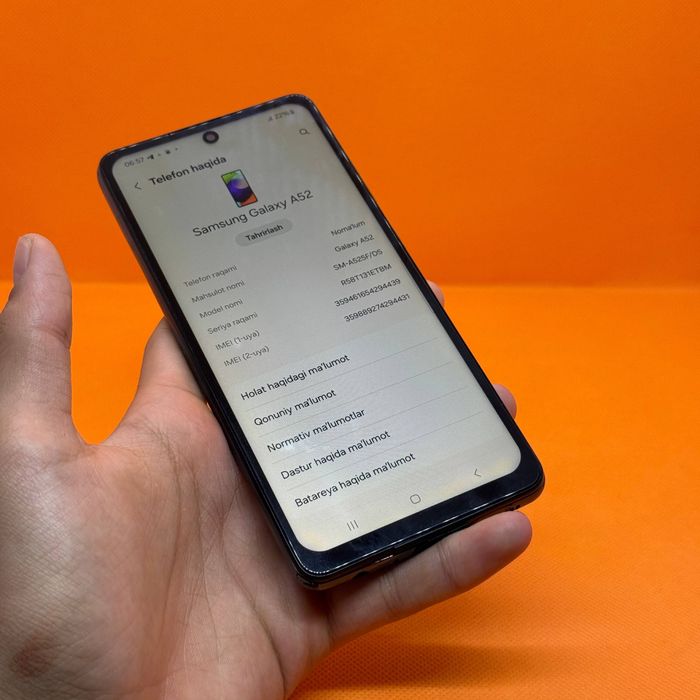 Samsung A52 sotiladi dastavka bor
