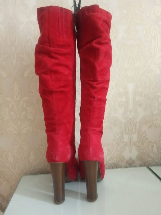 Сапоги кожа /замша   обмен