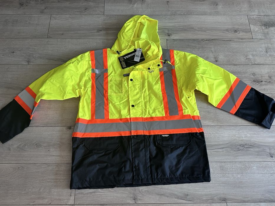 Terra Hi-Vis Rain Jacket ANSI 107-2015