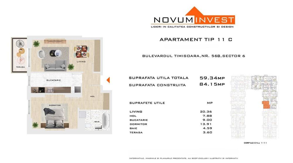 Apartament 2 camere , in apropiere de Metrou Gorjului Comision 0% — fotografia 1