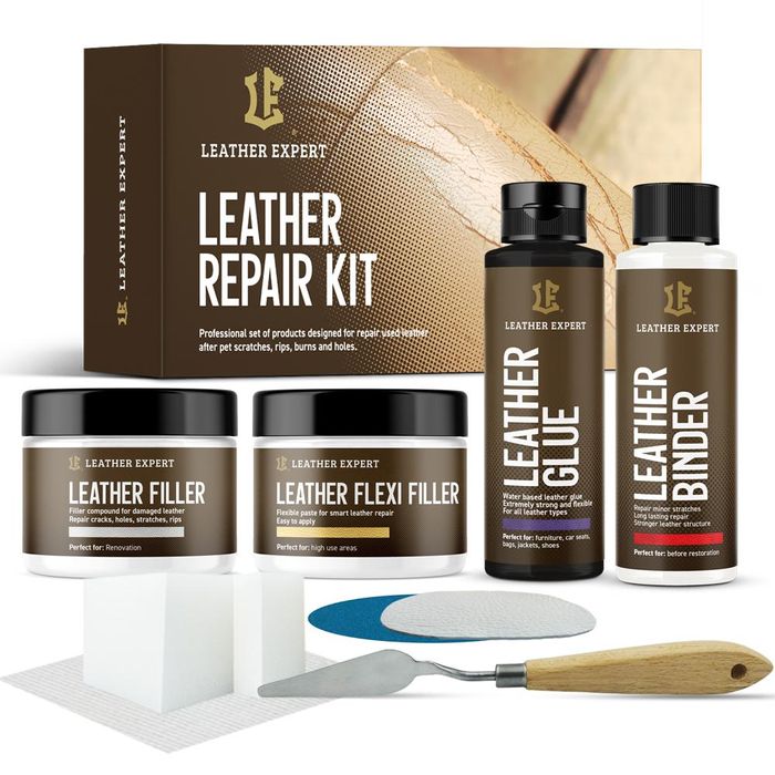 комплект за ремонт на кожа leather expert repair kit – 2 х 25мл + ...