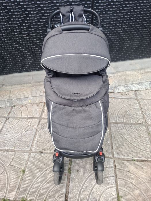 Бебешка количка 3 в 1 в цвят графит