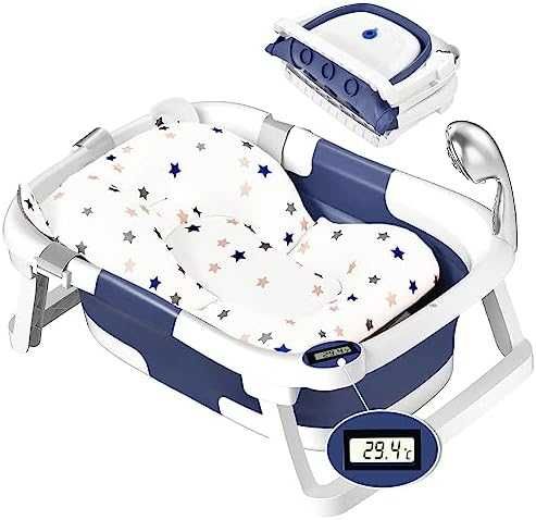 Нова Мултифункционална детска вана – сгъваема, термо, мобилна за бебе