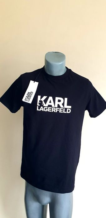Karl Lagerfeld Stretch Cotton Mens Size S НОВО! ОРИГИНАЛ Мъжка Тениска