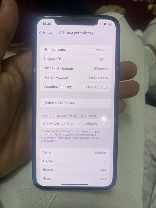 Iphone x holoti yaxshi