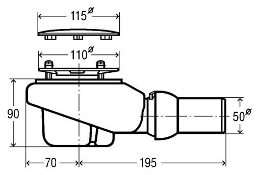 Viega "Сифон для душевого поддона"