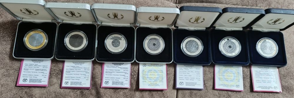 Монета серебро Казахстана