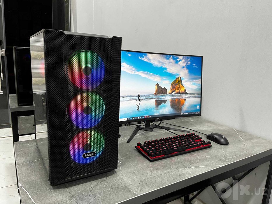 Игровой компьютер Ryzen 5600X Ram 32Gb RX 500 XT