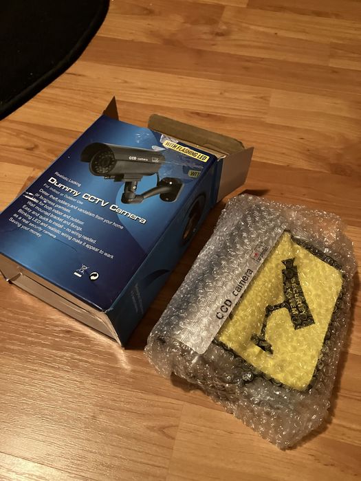 NOUA Camera supraveghere FALSA cu bec led