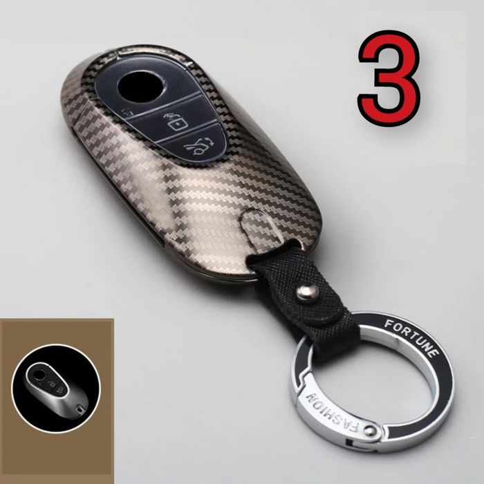Кожен калъф за ключ Mercedes Benz W223 S300 S350 S450 S500 2020,2021
