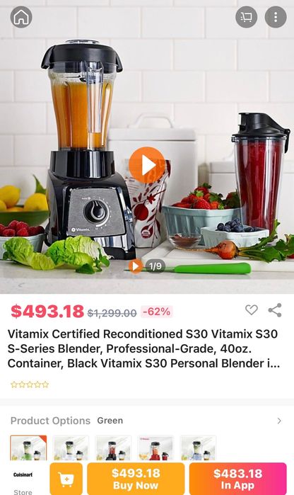Миксер Vitamix s30