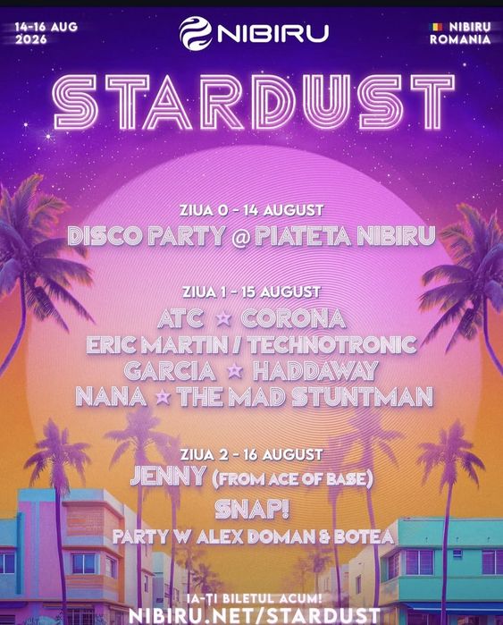 Vand 2 bilete la nibiru stardus 16 august