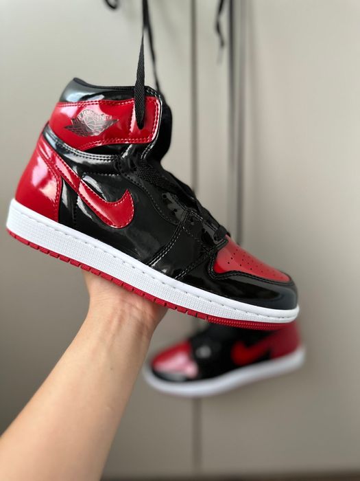 Jordan 1 high Bred Patent produs nou premium