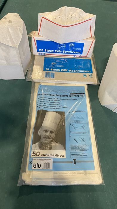 Хартиени готварски шапки