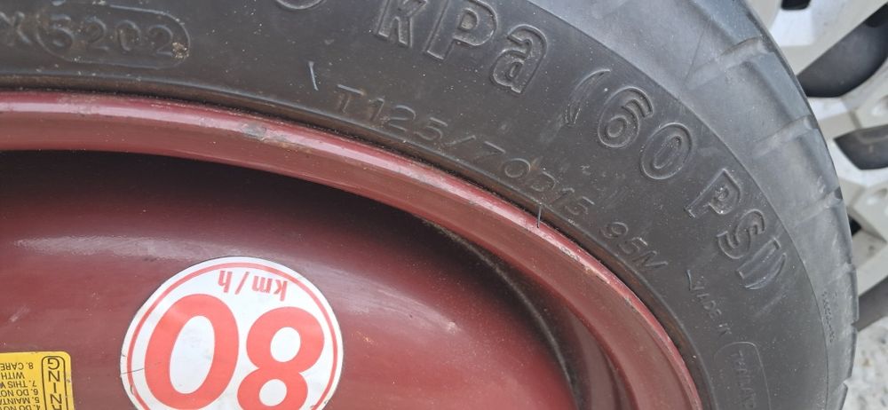 Roata rezerva slim ingusta compatibila Dacia Logan R15 - 4X100