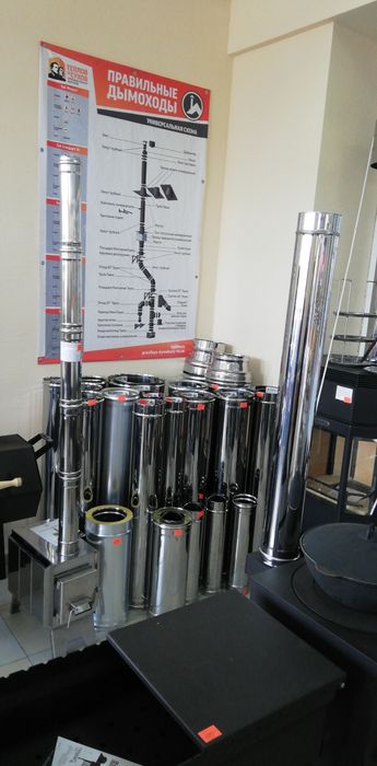Дымоходы. Трубы нержавейка. Сэндвич трубы