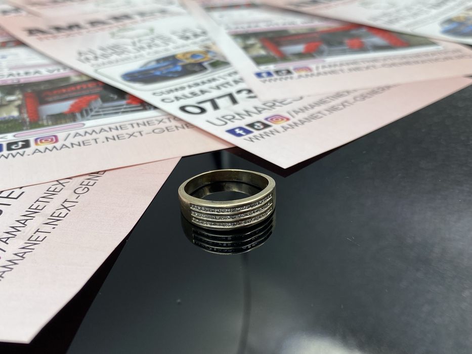 Amanet Next Generation/ Inel din aur 18K cu diamante