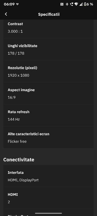 Suport Monitor+Monitor Gaming curbat LED VA DELL S2721HGF, 27", Full HD, 144Hz, NVIDIA G-Sync, negru